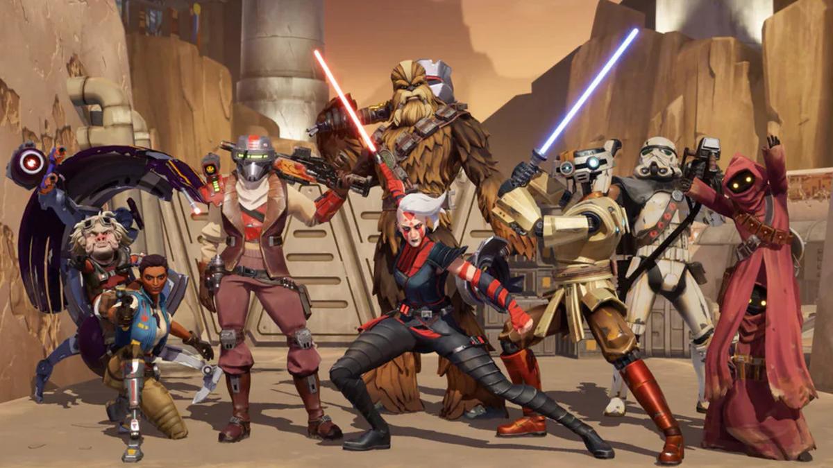 Several characters from the Star Wars universe.